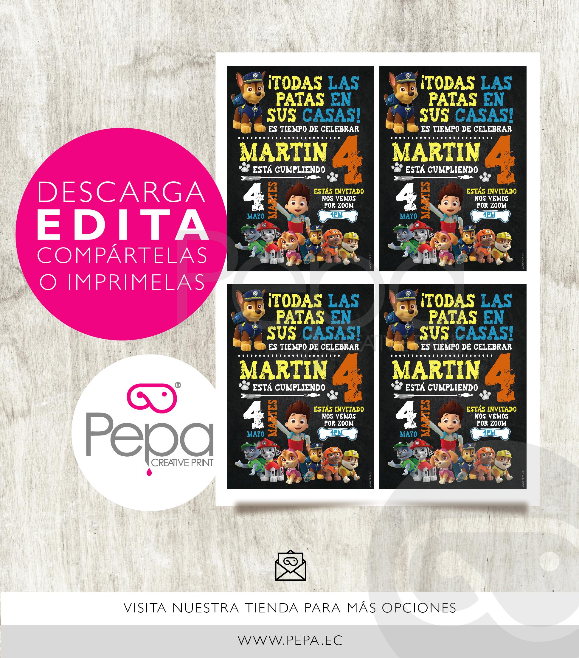 Invitación paw patrol - Imagen 2
