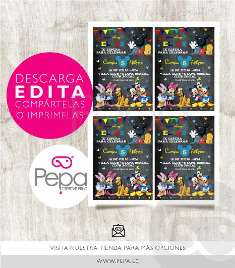Invitación la casa de mickey mouse - Imagen 2