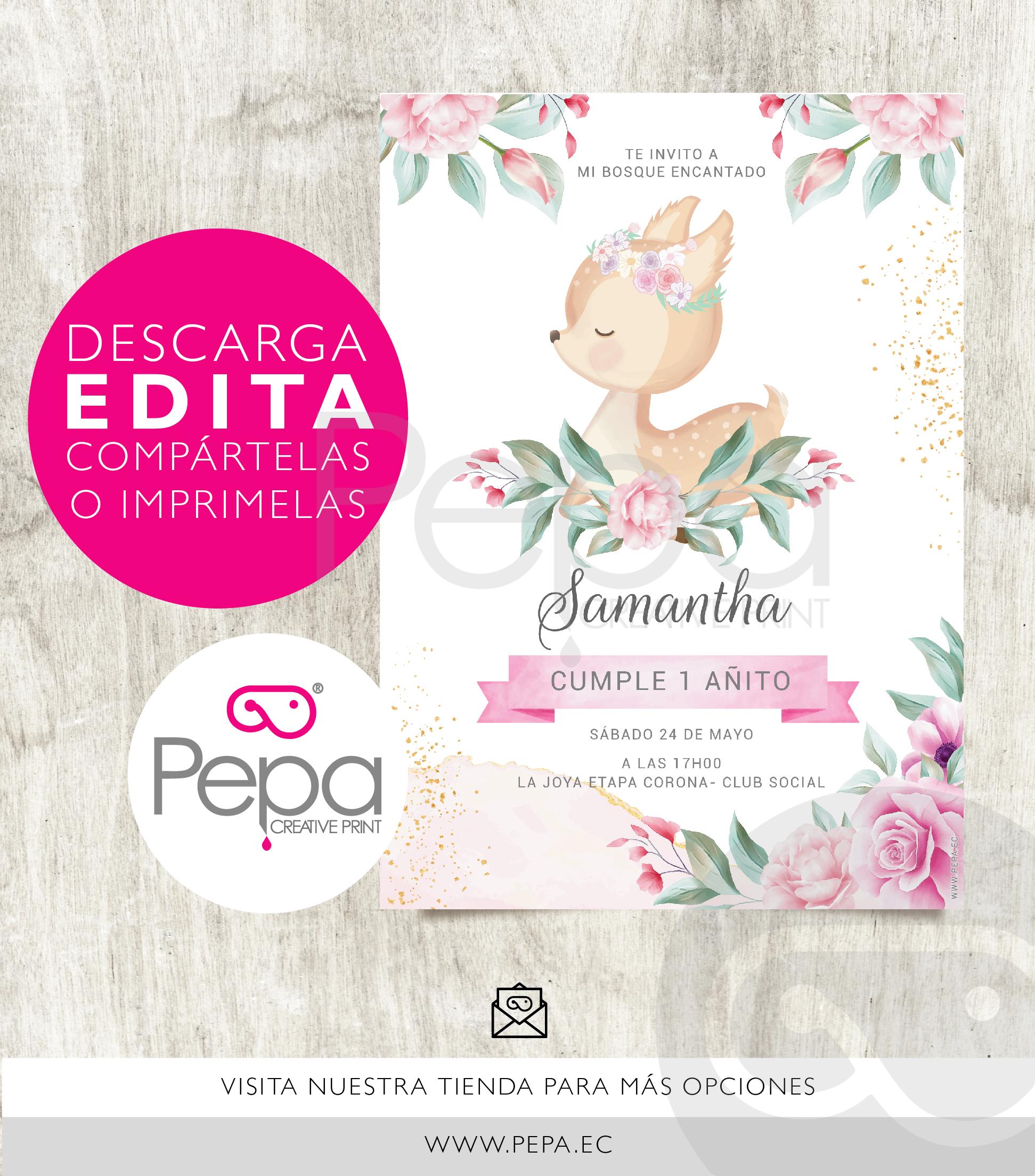 Invitación bosque encantado