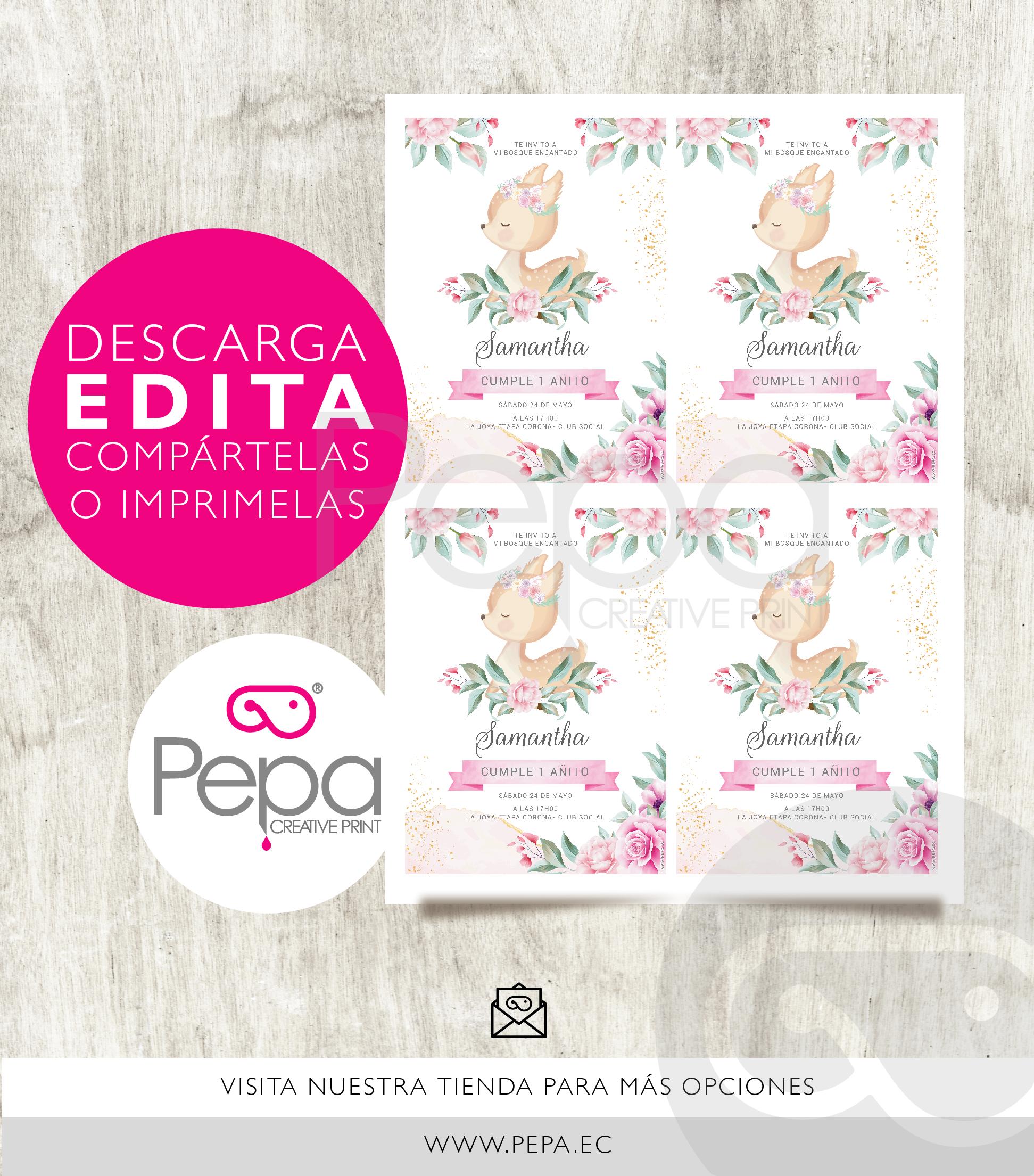 Invitación bosque encantado - Imagen 2