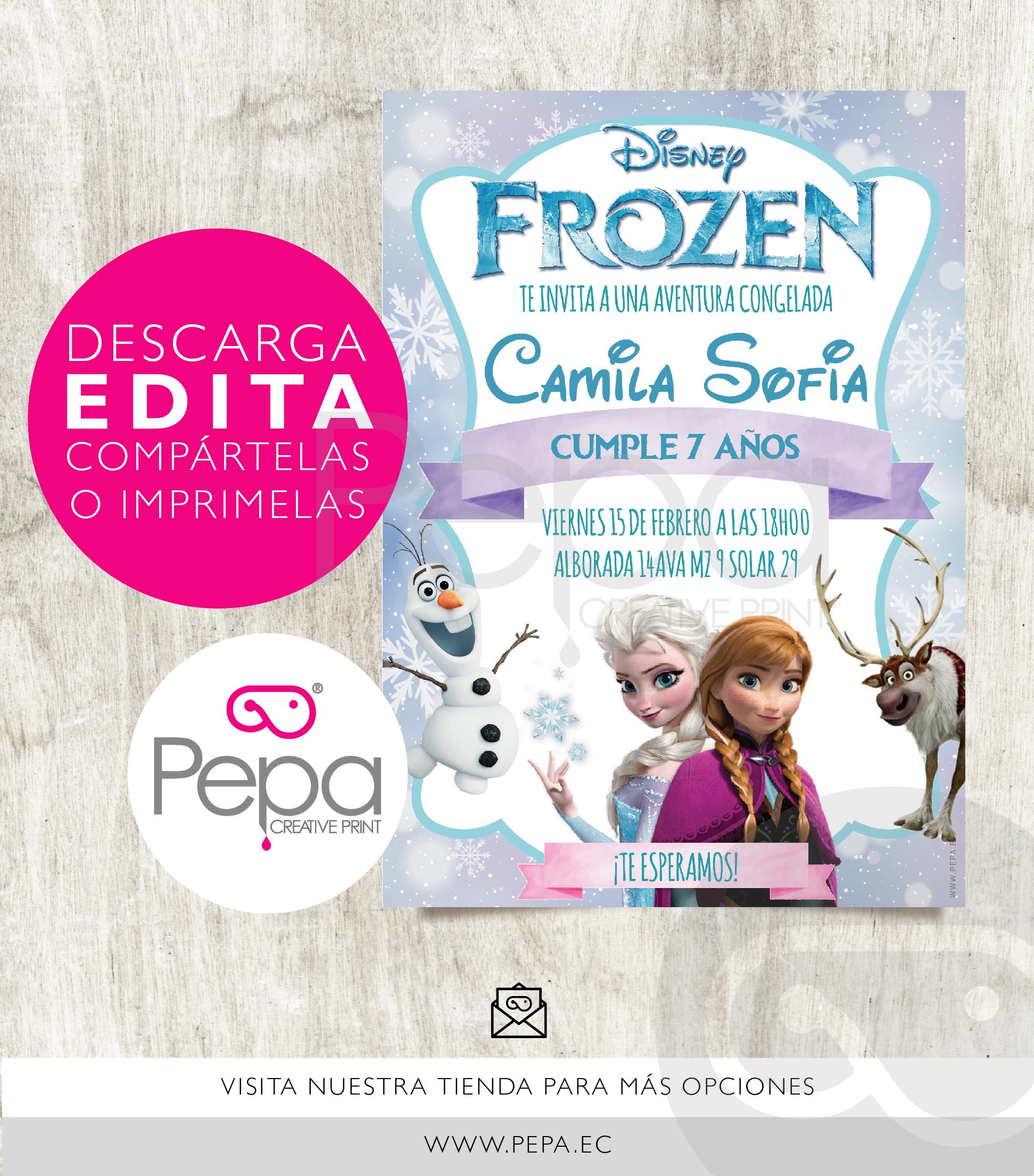 Invitación frozen