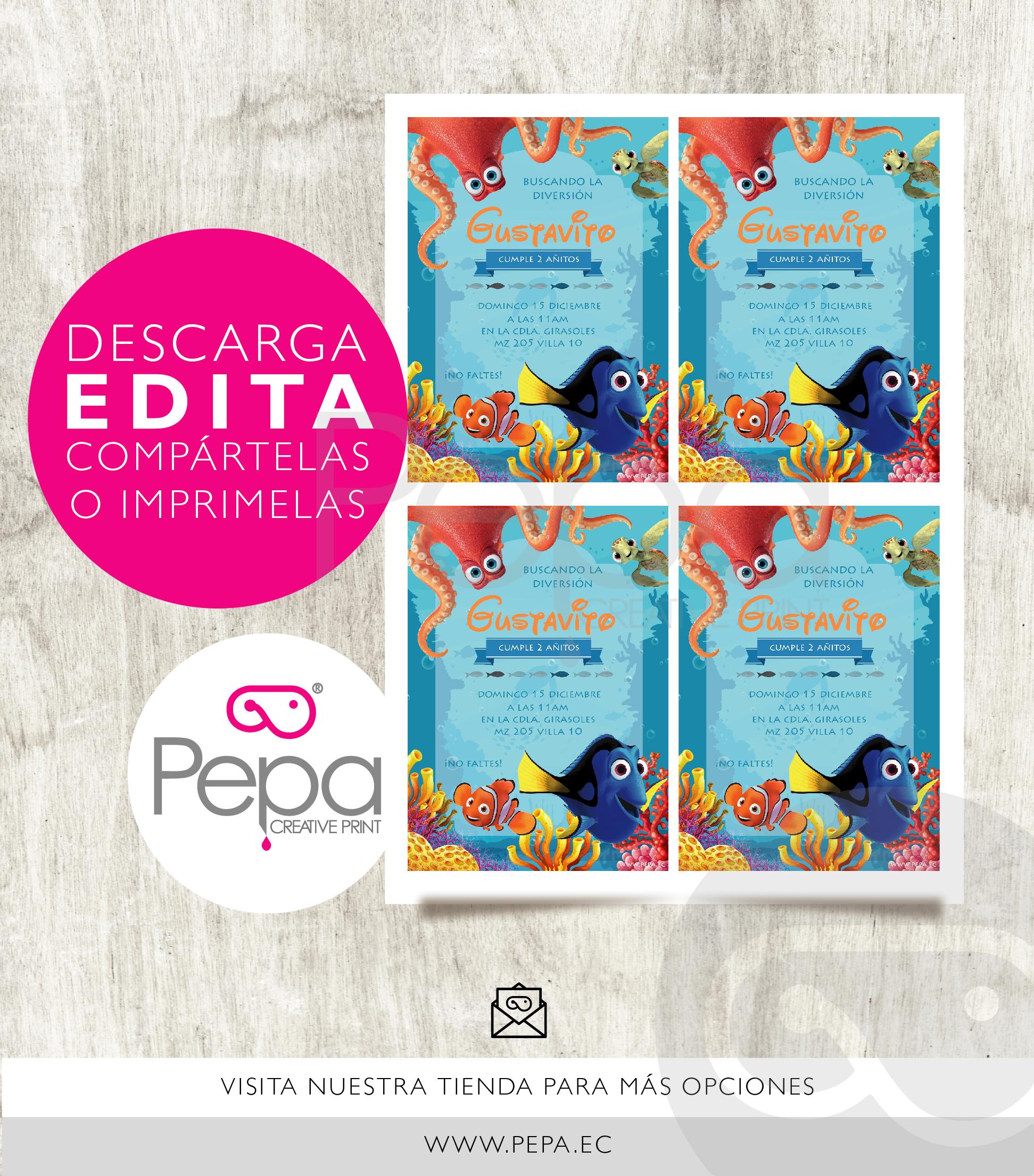 Invitación nemo - Imagen 2