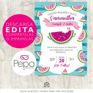 Invitación sandía