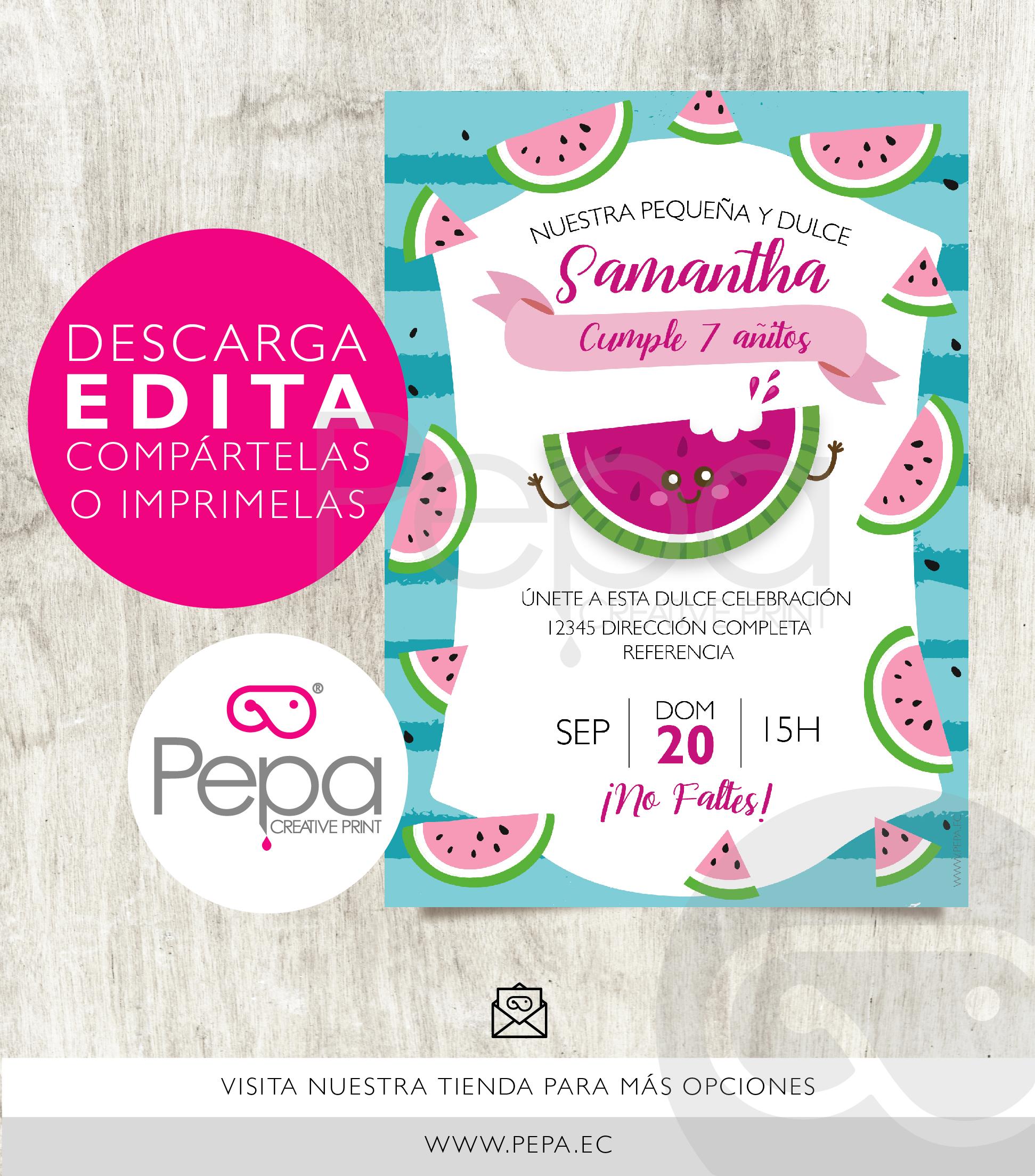 Invitación sandía