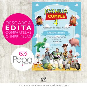 Invitación toy story