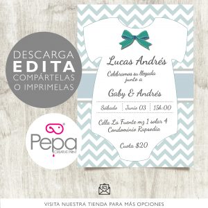 Invitación body niño