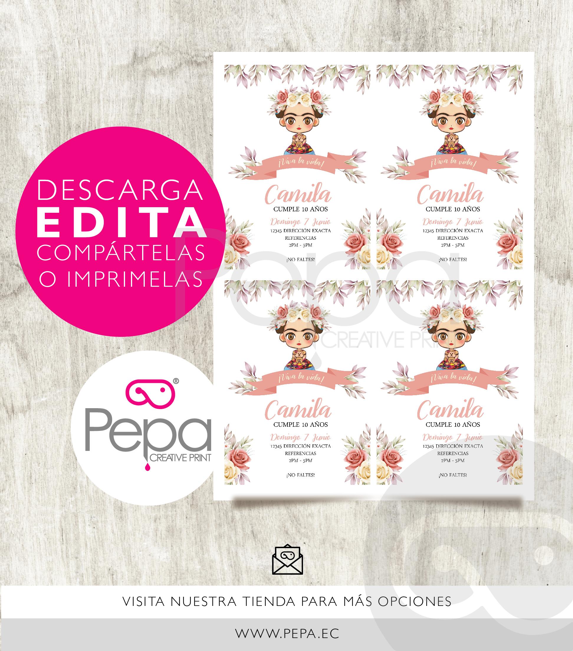 Invitación frida kahlo - Imagen 2