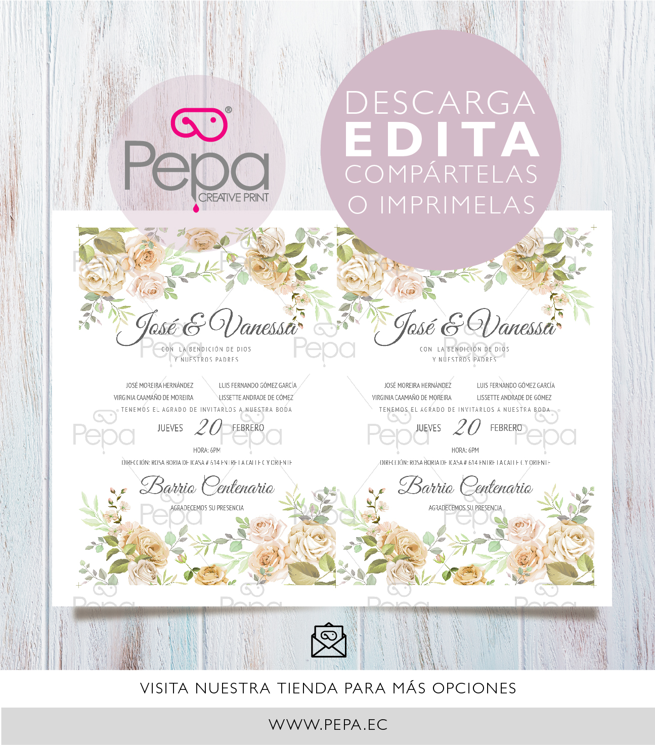 Invitación Gardenia Royal - Imagen 2