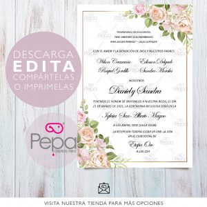 Invitación Vintage Garden