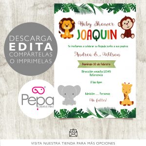 Invitación safari