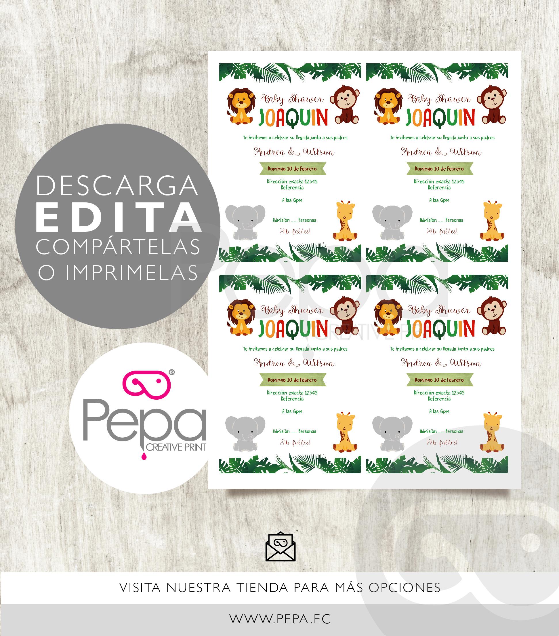 Invitación safari - Imagen 2