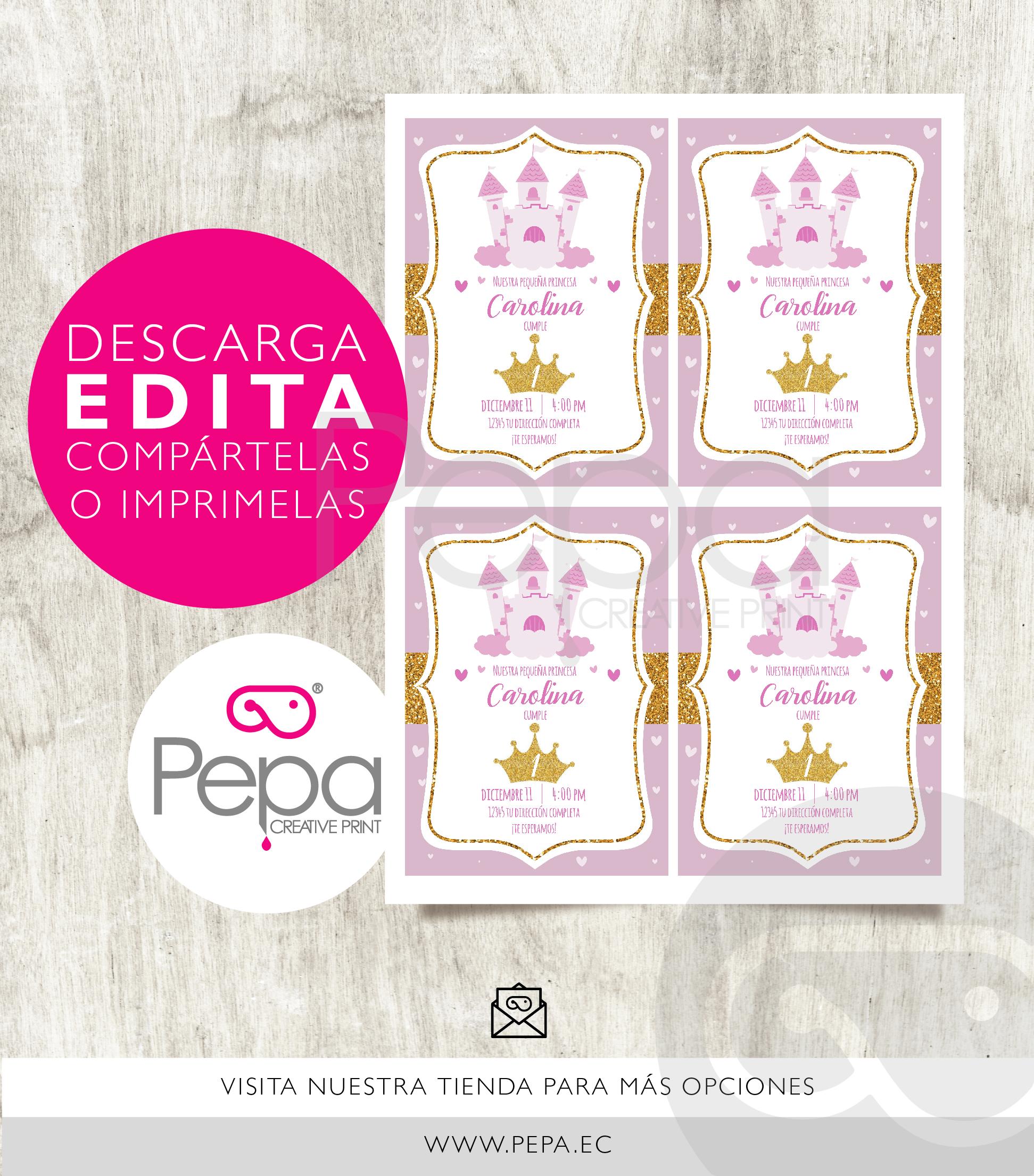 Invitación Princesa - Imagen 2