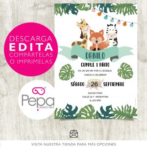 Invitación safari